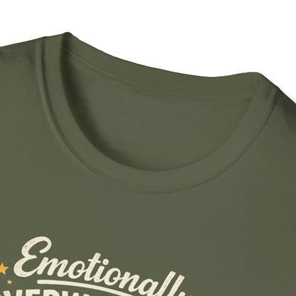 Emotionally Overwhelmed Dog T-Shirt — "Dog Still Needs a Walk" Vintage Rescue Tee