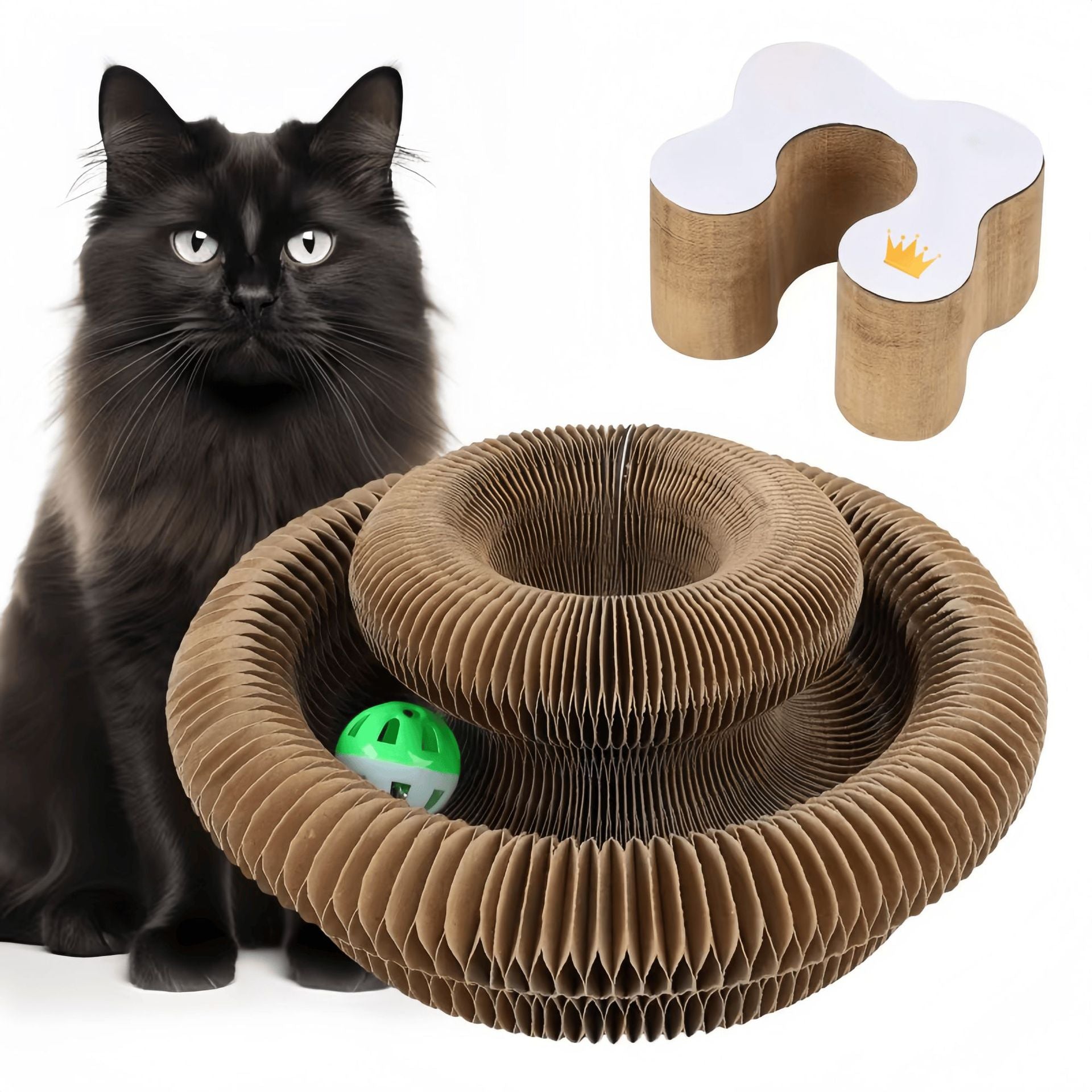Organ Cat Scratch Board Nest Wear-resistant Scrap-resistant Cat Toy Self-relief Corrugated Paper Claw Grinding Board