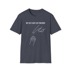 Cat Paw Partner T‑Shirt — "My Cat Is My Life Partner" Cute Cat Lover Tee