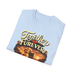 T-Shirt — "Together Furever" Dog and cat Sunset Graphic Tee