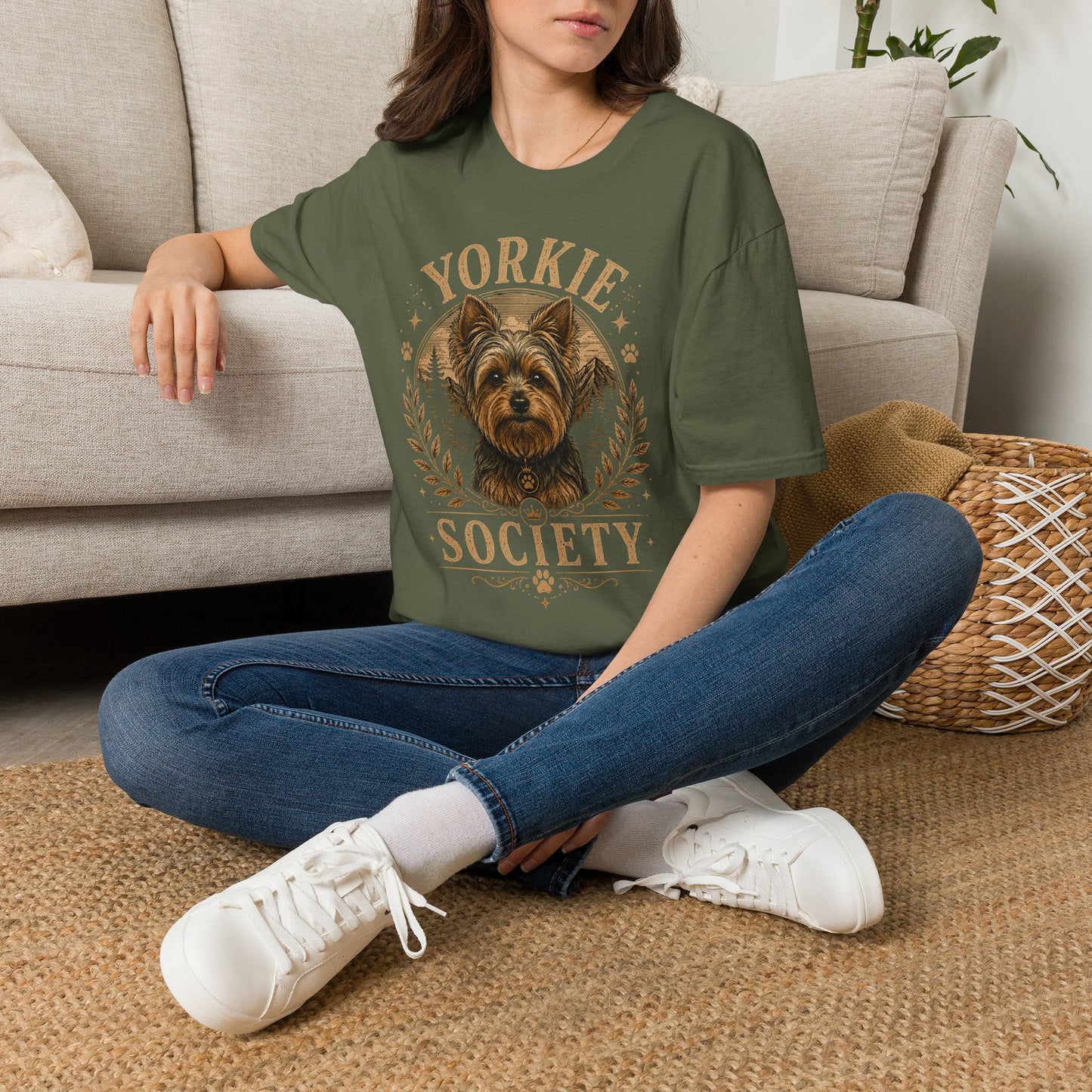 Yorkie Society T-Shirt — Vintage Yorkie Dog Lover Tee
