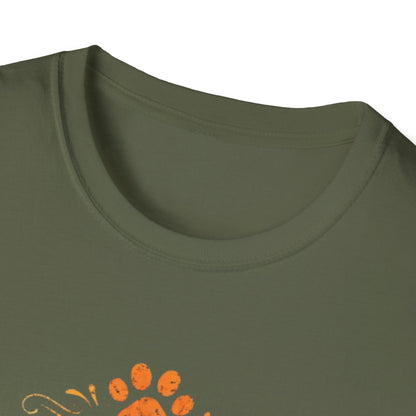 Live Love Bark T-Shirt — Funny Dog Lover Tee with Paw Prints