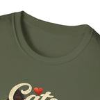 Cats Are My Therapy T-Shirt — Vintage Cozy Cat Lover Tee