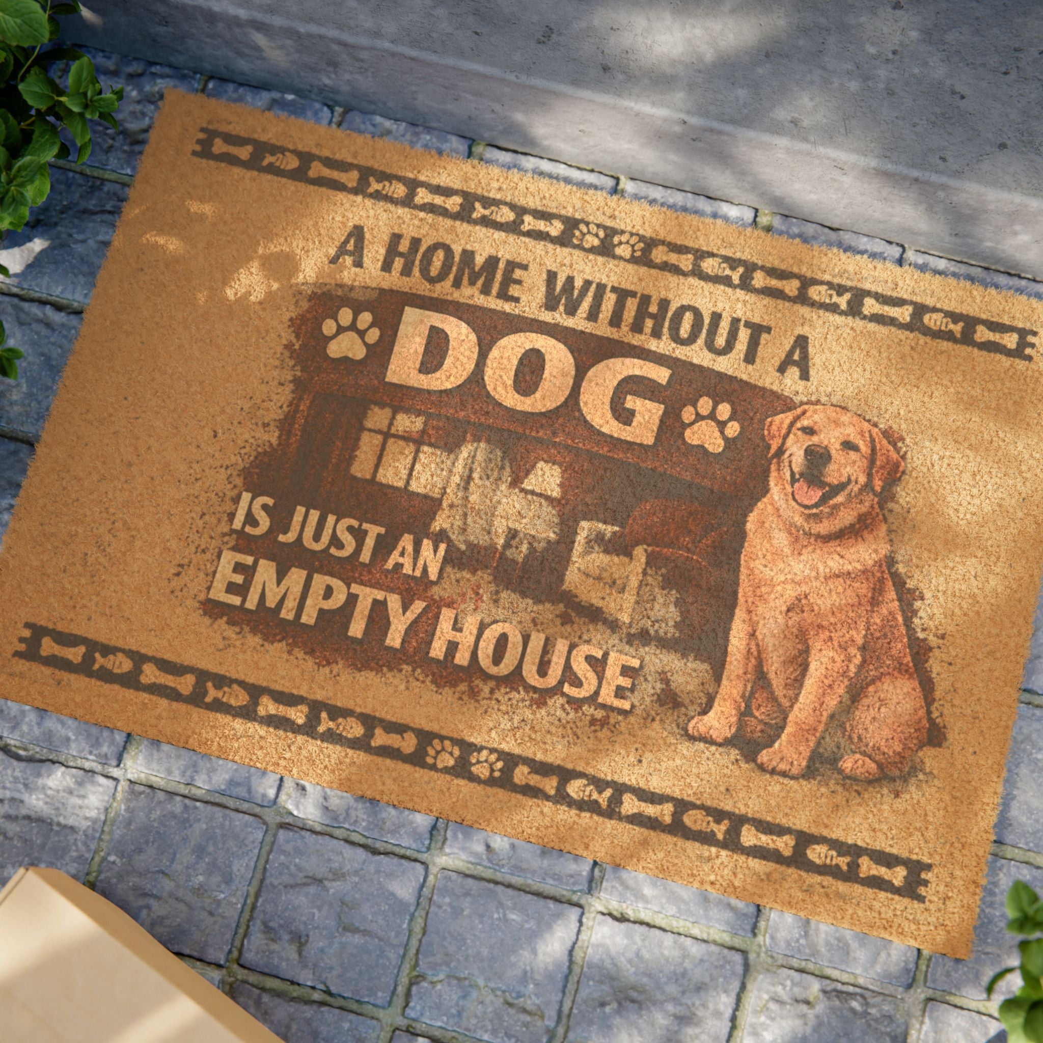 Doormat — "A Home Without a Dog Is Just an Empty House" Pet Welcome Mat