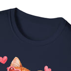 All You Need Is Love... and a Cat T-Shirt — Cute Heart Sunglasses Kitty Tee