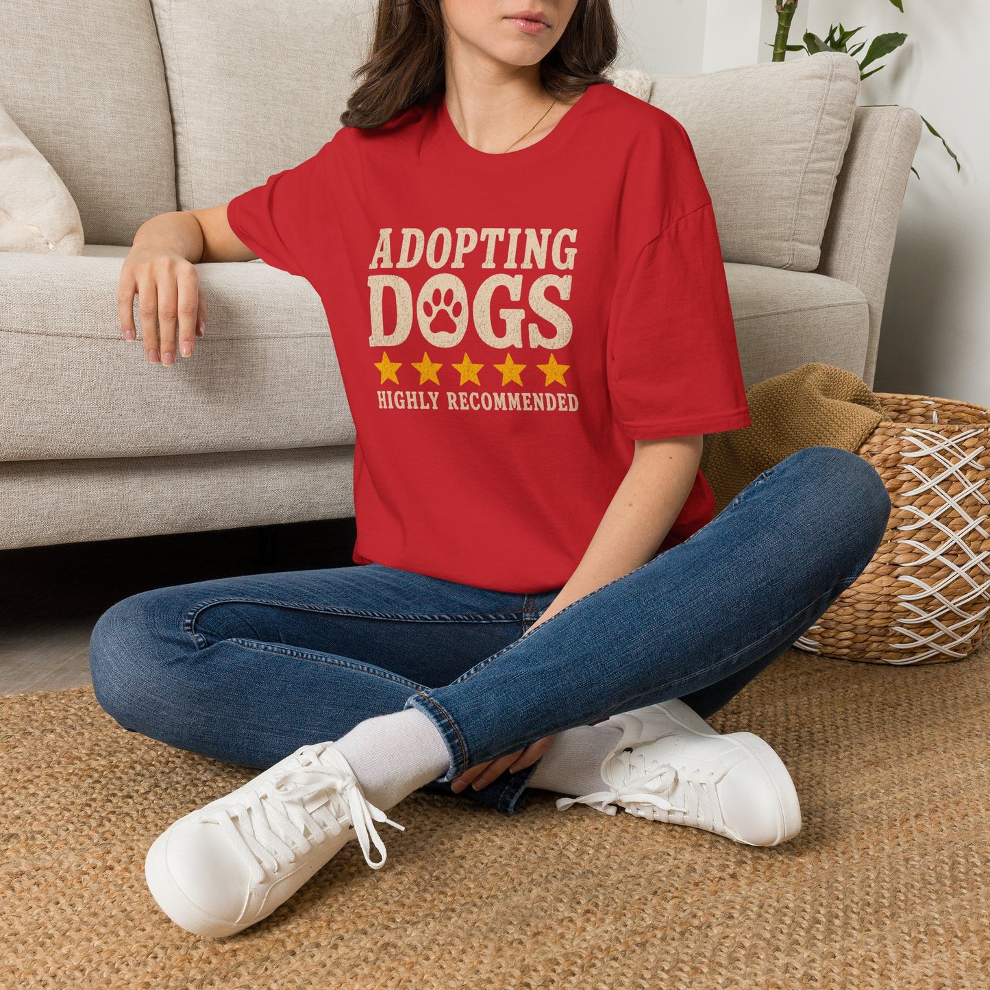 Adopting Dogs Highly Recommended' Rescue Pet Lover Tee