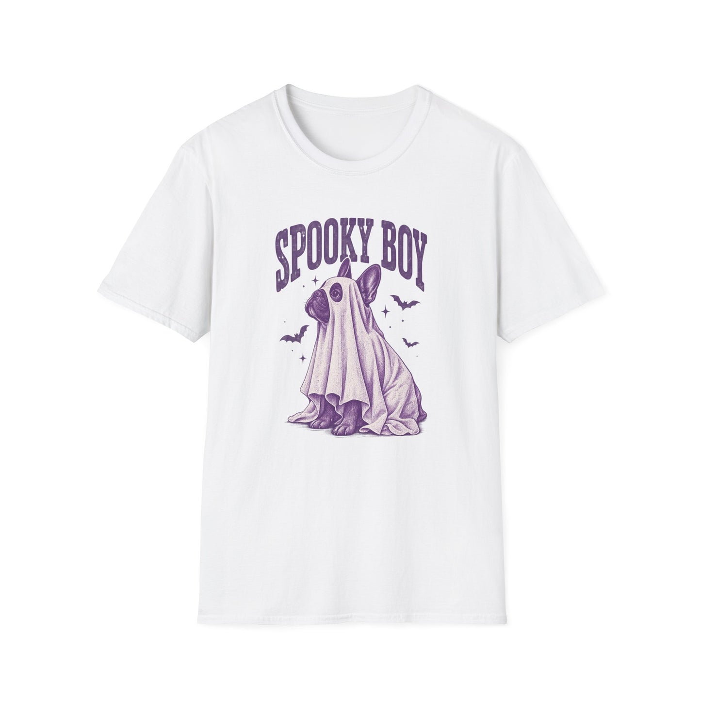 Spooky Boy T‑Shirt — Cute Ghost French Bulldog Halloween Tee