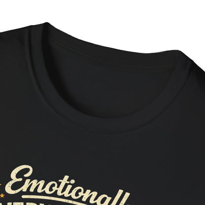 T-Shirt — "Emotionally Overwhelmed, Cat Still Wants Attention" Cute Vintage Cat Tee