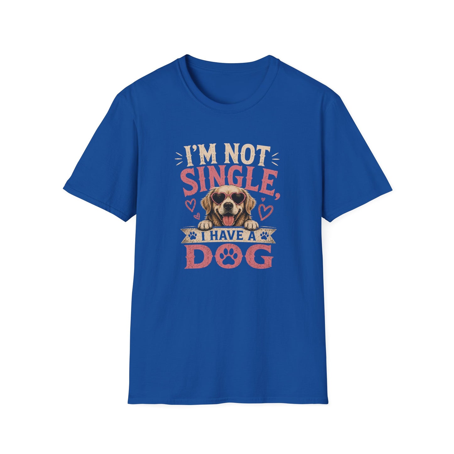Dog Lover T-Shirt — "I'm Not Single, I Have a Dog" Cute Puppy Valentine Tee