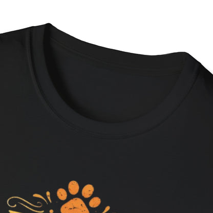 Live Love Meow T-Shirt — Cute Cat Paw Graphic Tee for Cat Lovers
