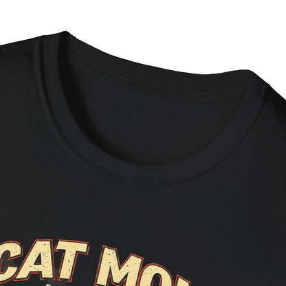 Cat Mom T-Shirt — "Cat Mom Like A Regular Mom But Cooler" Retro Graphic Tee