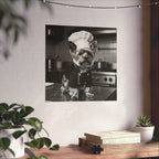 Chef Dog Poster — Matte Vertical Kitchen Wall Art (Yorkshire Terrier in Chef Hat)