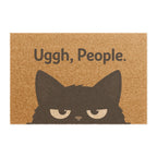 Doormat — "Uggh, People." Grumpy Cat Welcome Mat