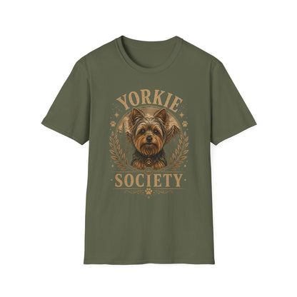 Yorkie Society T-Shirt — Vintage Yorkie Dog Lover Tee