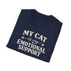 Cat Emotional Support T-Shirt — "My Cat Is My Emotional Support" Graphic Tee