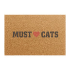Doormat — "Must  Love Cats" Welcome Mat for Cat Lovers