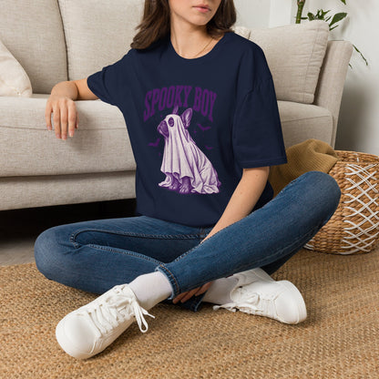 Spooky Boy T‑Shirt — Cute Ghost French Bulldog Halloween Tee