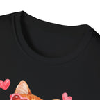 All You Need Is Love... and a Cat T-Shirt — Cute Heart Sunglasses Kitty Tee