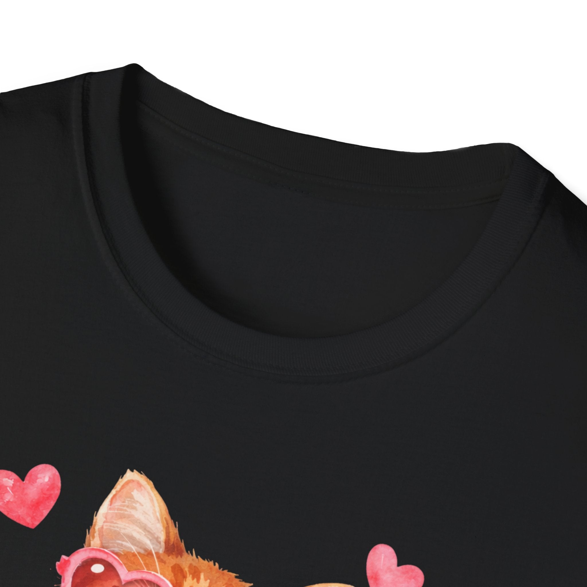 All You Need Is Love... and a Cat T-Shirt — Cute Heart Sunglasses Kitty Tee