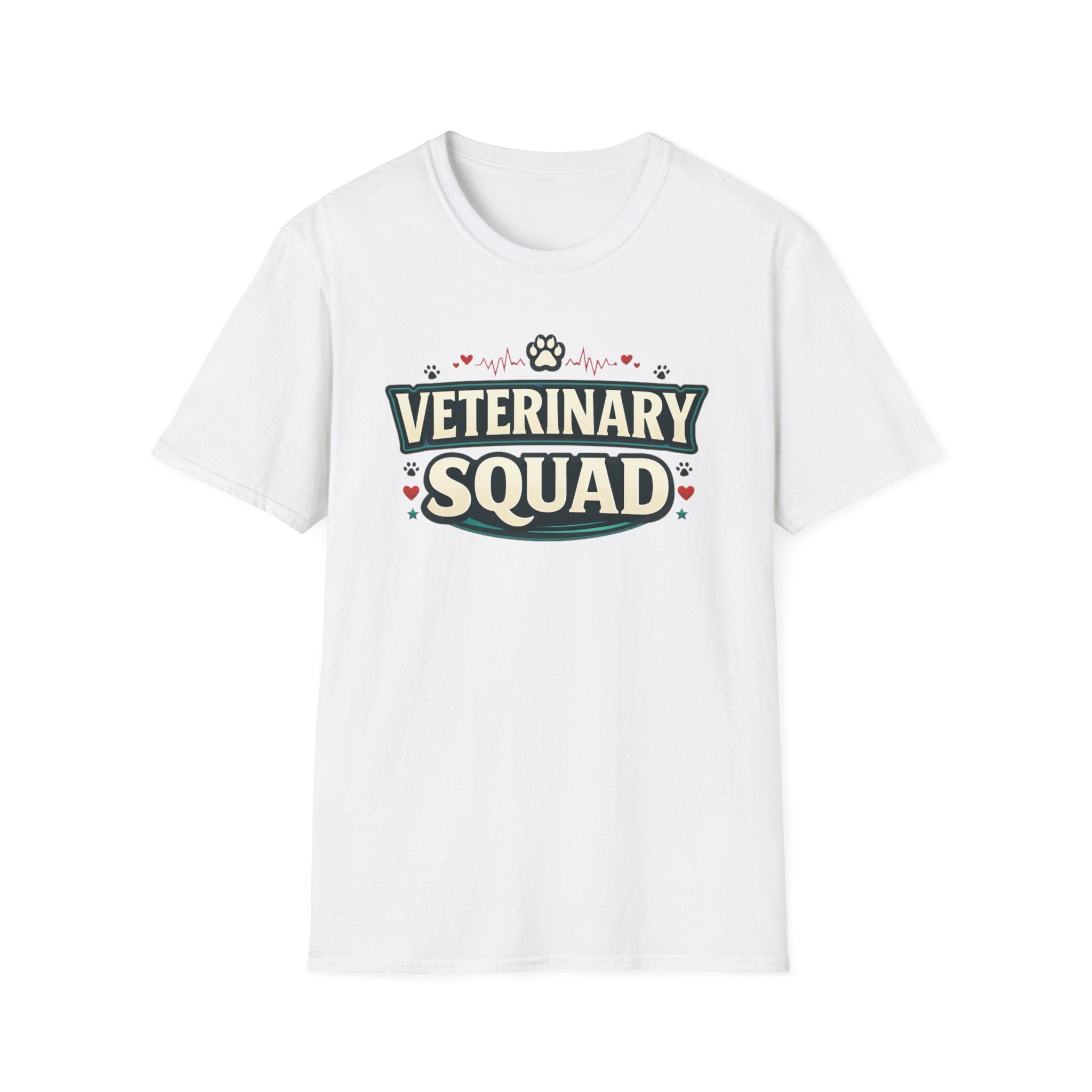 Veterinary Squad T-Shirt — Cute Paw Print Vet Team Tee
