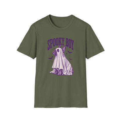 Spooky Boy T‑Shirt — Cute Ghost French Bulldog Halloween Tee