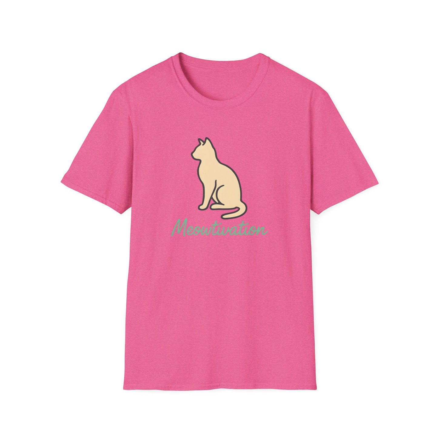 Meowtivation Cat Illustration T-Shirt