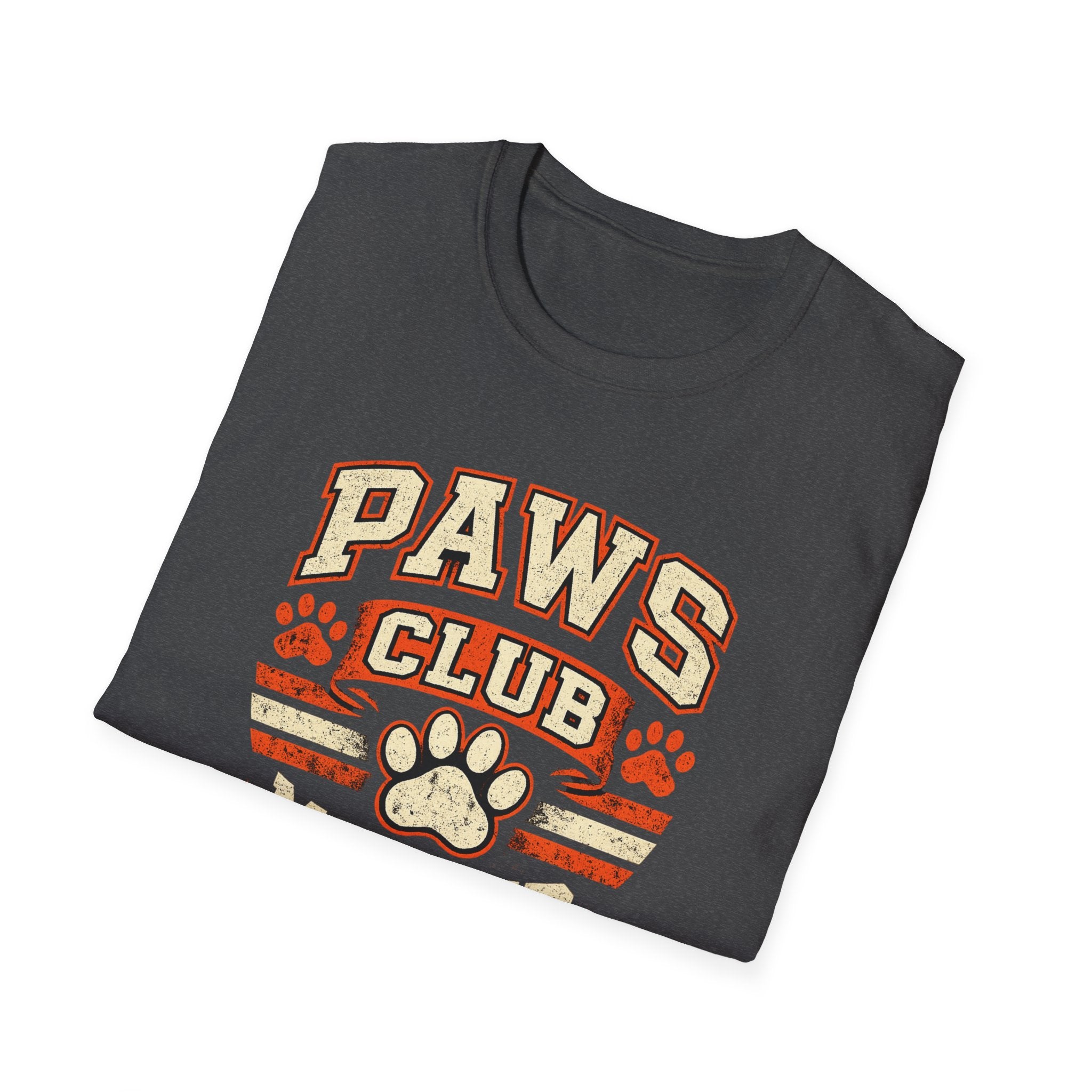 Paws Club Member T-Shirt — Vintage Paw Print Tee for Dog Lovers