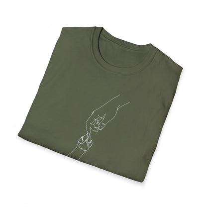 Paws & Peace Cat Paw Print T-Shirt
