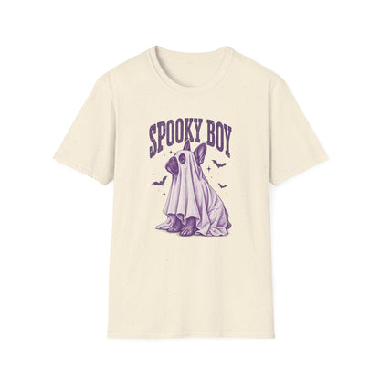 Spooky Boy T‑Shirt — Cute Ghost French Bulldog Halloween Tee