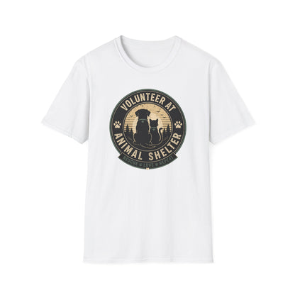 Volunteer at Animal Shelter T-Shirt — Rescue Pet Lover Tee