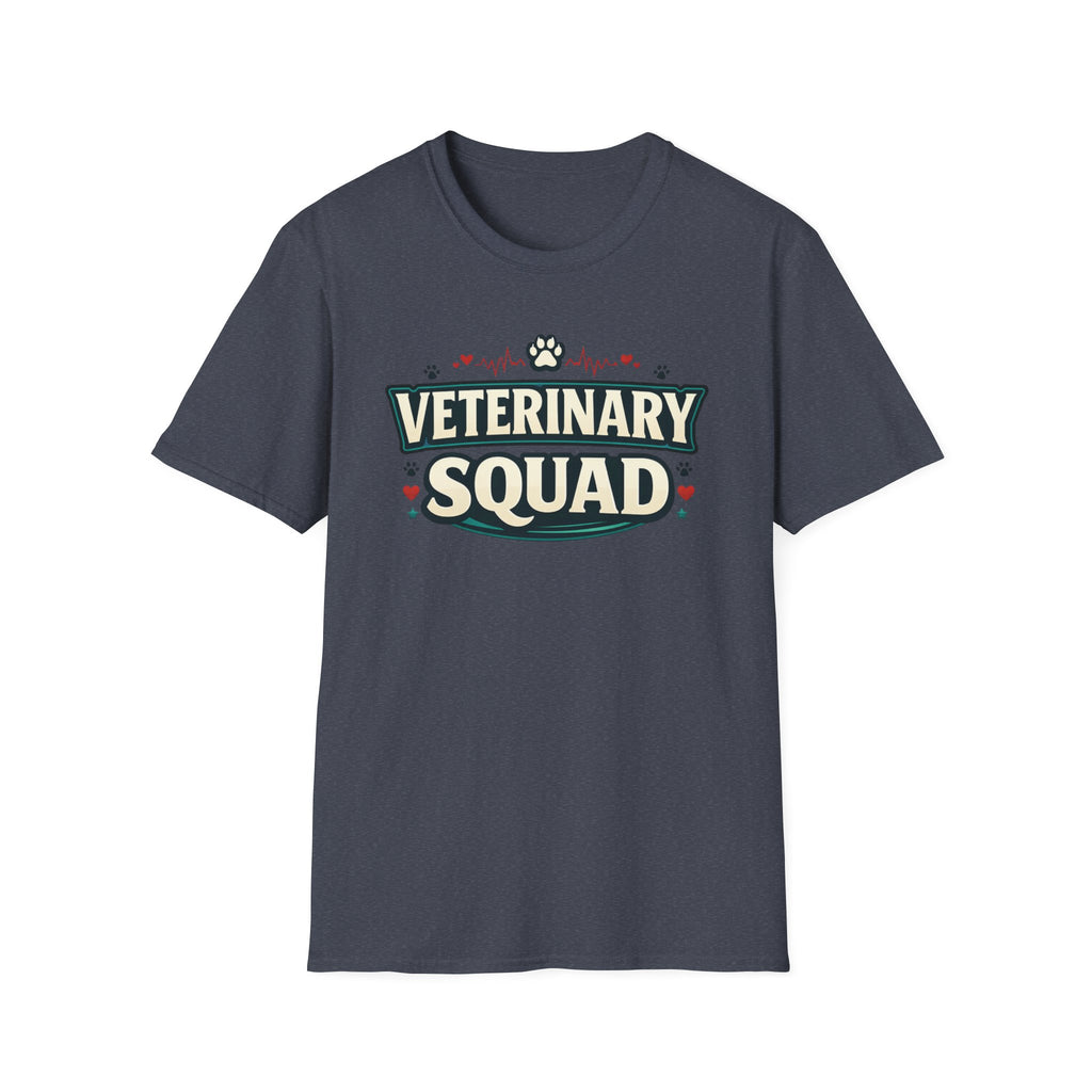 Veterinary Squad T-Shirt — Cute Paw Print Vet Team Tee