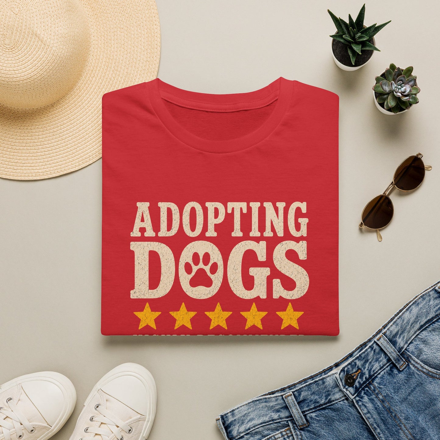 Adopting Dogs Highly Recommended' Rescue Pet Lover Tee
