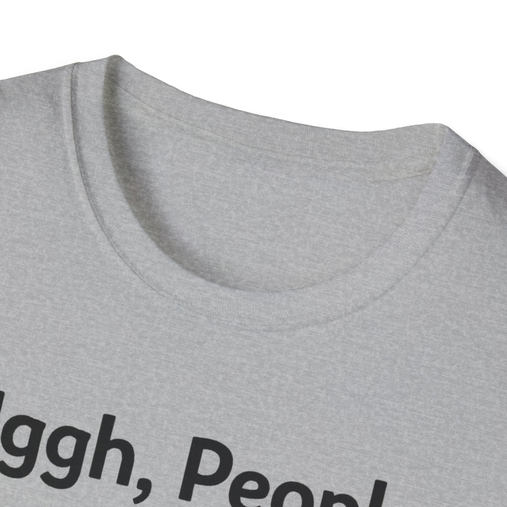 Uggh, People. Cat T-Shirt — Funny Grumpy Cat Graphic Tee for Cat Lovers