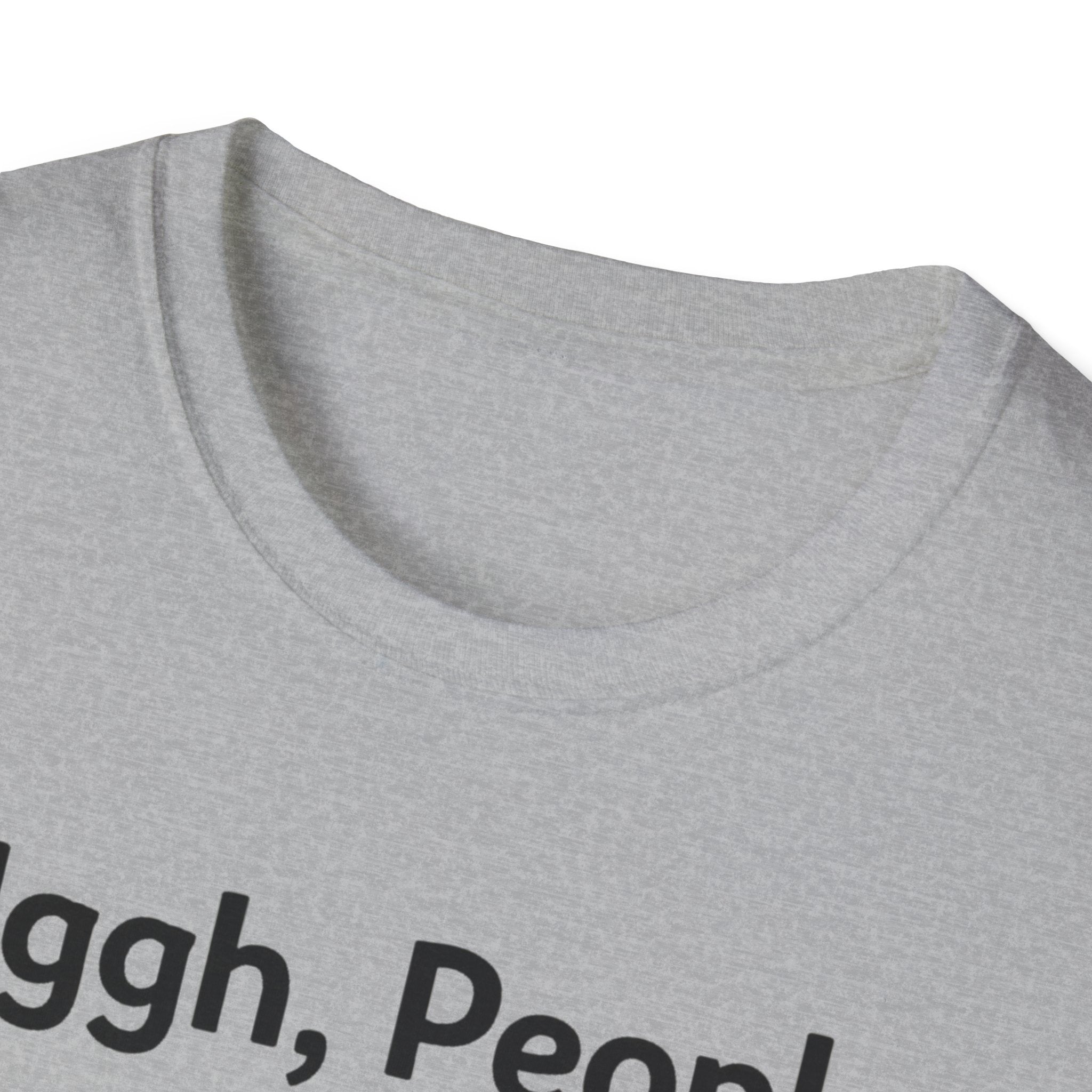 Uggh, People. Cat T-Shirt — Funny Grumpy Cat Graphic Tee for Cat Lovers