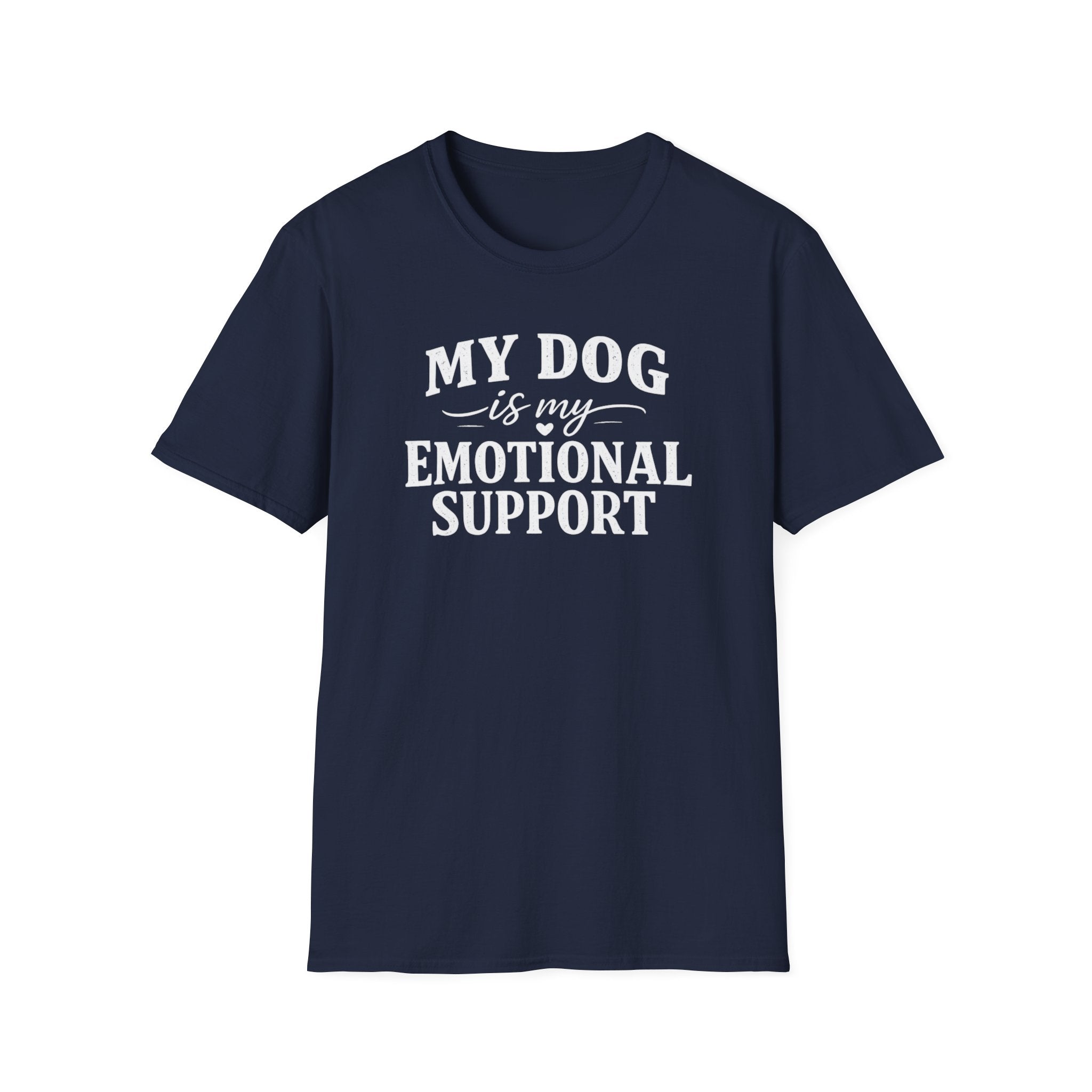 Dog Lover T-Shirt — "My Dog Is My Emotional Support" Graphic Tee