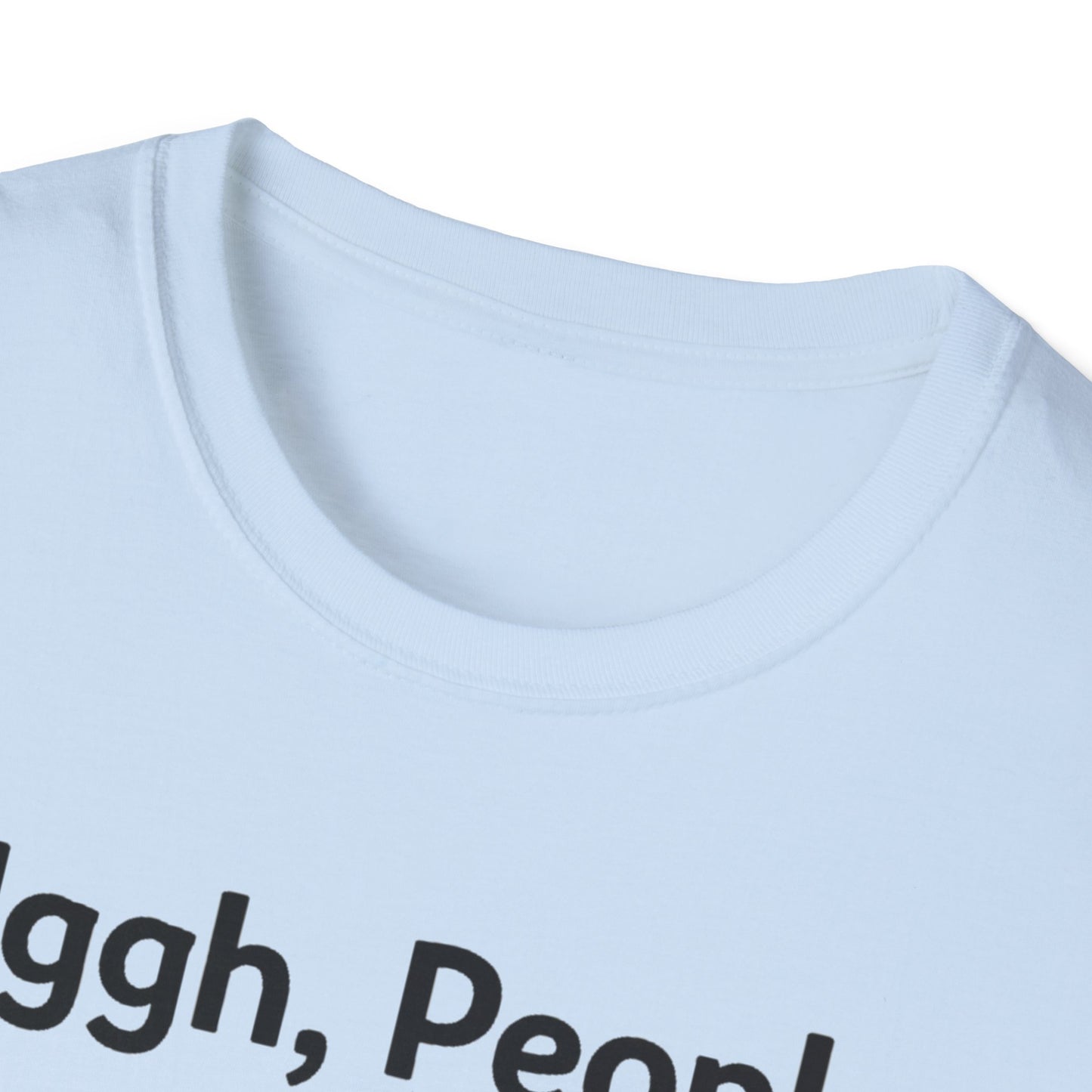 Uggh, People. Cat T-Shirt — Funny Grumpy Cat Graphic Tee for Cat Lovers