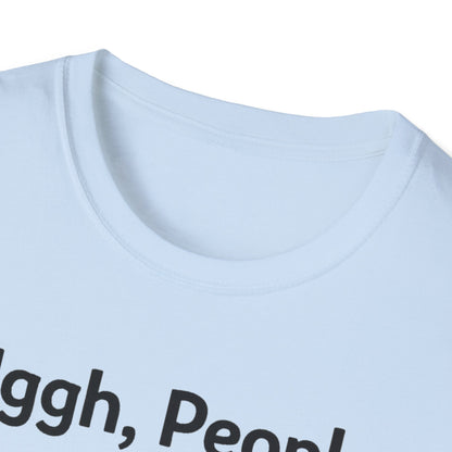 Uggh, People. Cat T-Shirt — Funny Grumpy Cat Graphic Tee for Cat Lovers