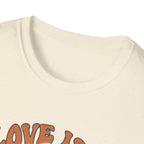 T-Shirt — "Love Is a Powerful Thing" Golden Retriever Graphic Tee