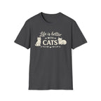 Life Is Better With Cats T-Shirt — Cute Cat Lover Tee