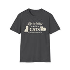 Life Is Better With Cats T-Shirt — Cute Cat Lover Tee