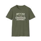 Cat Emotional Support T-Shirt — "My Cat Is My Emotional Support" Graphic Tee