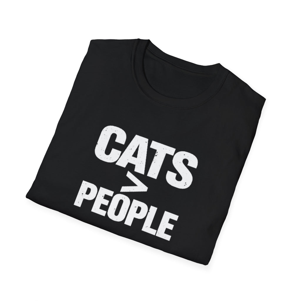 Cats > People T-Shirt — Funny Cat Lover Tee