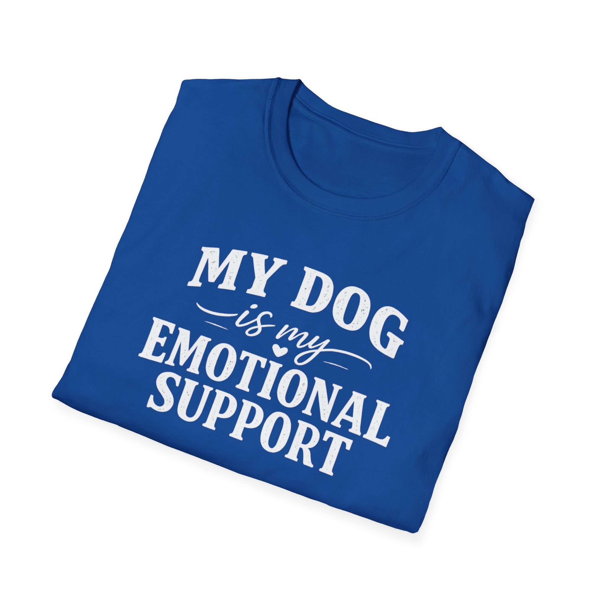 Dog Lover T-Shirt — "My Dog Is My Emotional Support" Graphic Tee