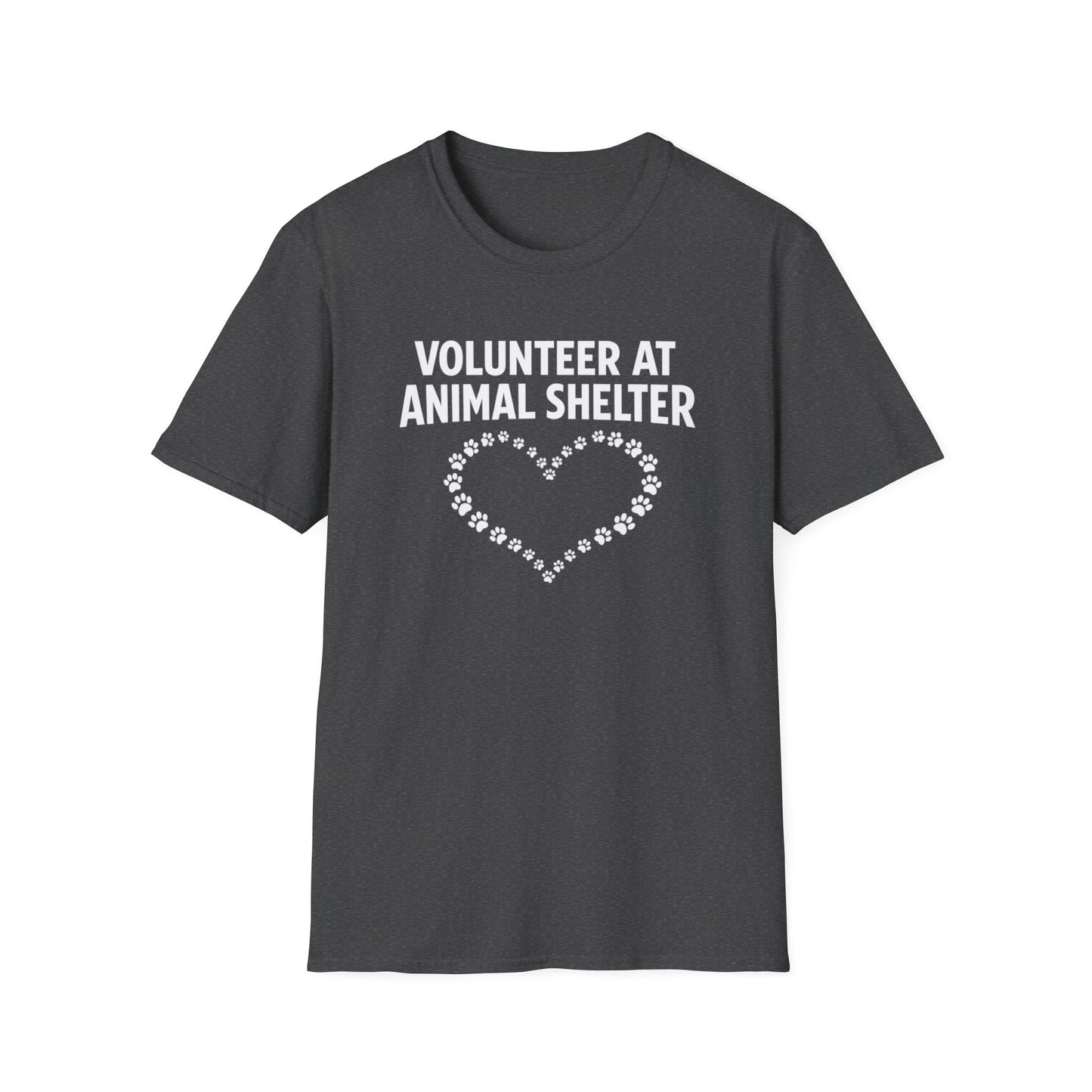 Volunteer at Animal Shelter T-Shirt — Paw Heart Rescue Volunteer Tee