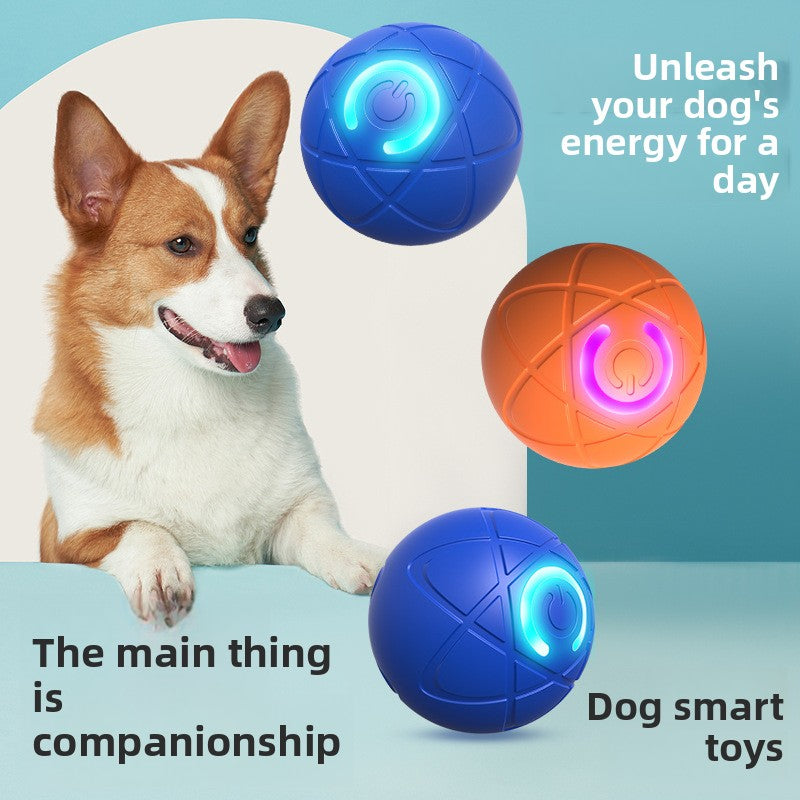 Pet electric gravity jumping ball