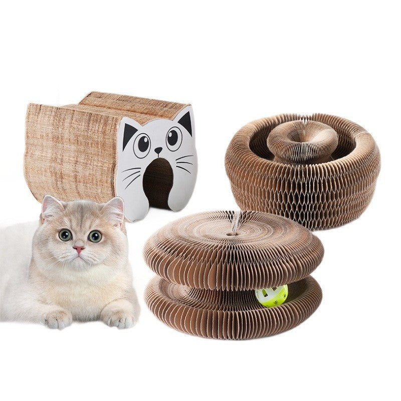 Organ Cat Scratch Board Nest Wear-resistant Scrap-resistant Cat Toy Self-relief Corrugated Paper Claw Grinding Board